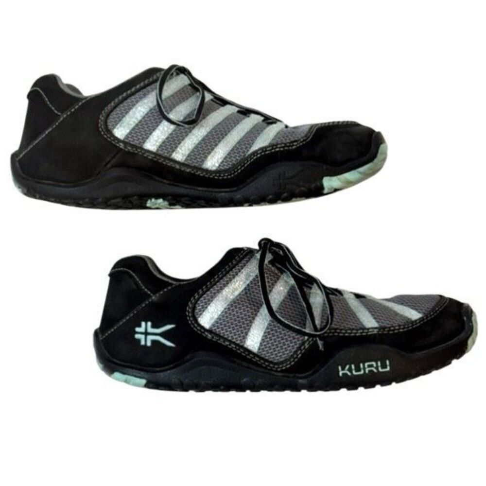 Kuru Chicane Trail Hiking Shoes Athletic Black-Delirium Metallic Stripes 9